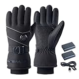 Beheizte Arbeitshandschuhe, 3 Modi, verstellbar, Vollfinger, beheizter Winterhandwärmer, Touchscreen-Handwärmer für Reisen, Skifahren, Radfahren, Outdoor, Schnee, Arbeit, Zuhause, Damen, Herren
