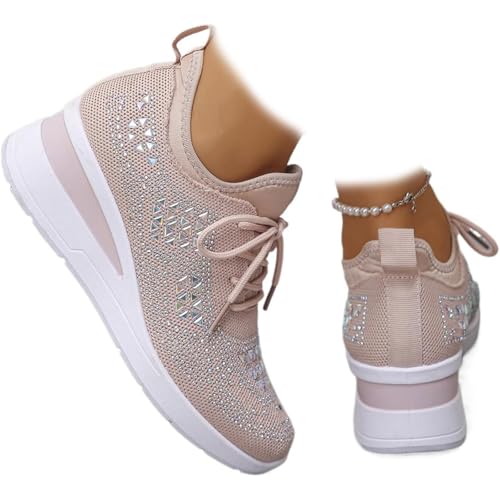 Bridal Shoes Sneaker Strass Glitzer Women's Glittery Rhinestone