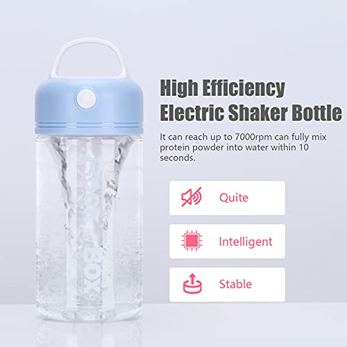 380 ml Garrafa de Shaker de Proteína Elétrica Copo Misturador Portátil Copo Alimentado por Bateria C