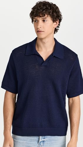 FRAME Men's Short Sleeve Sweater Polo2