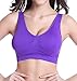 Plus Size Sports Bras for Women Wireless Pack Padded Yoga Bra with Removable Pads 2X-Large 3 Pack-ABL PP WRD