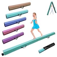 SportBob schwebebalken Kinder Schwebebalken klappbar Balken Gymnastik 270cm PU Leder schwebebalken für zuhause balancierbalken Balance Beam Training Beam für Kinder, Fitness/Training/Turnen