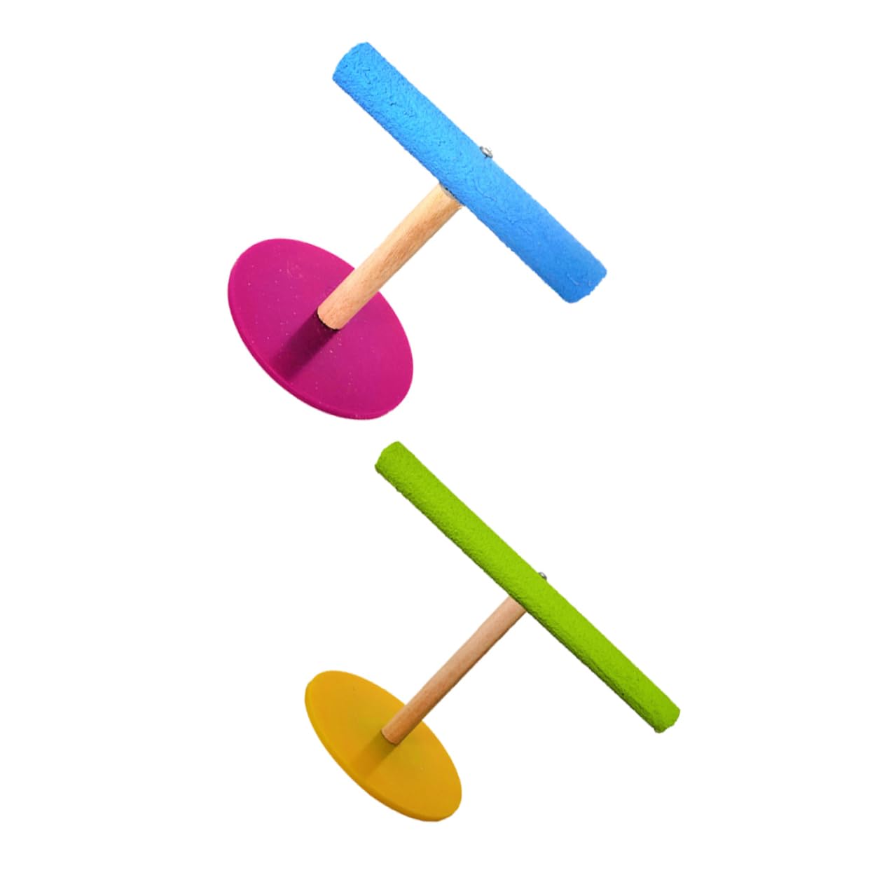 DOITOOL 6piezas Soporte De Entrenamiento para Aves Percha t Forma De Puente para Loros Rack De Actividad y Comedero Aleatorios Grande Pequeño