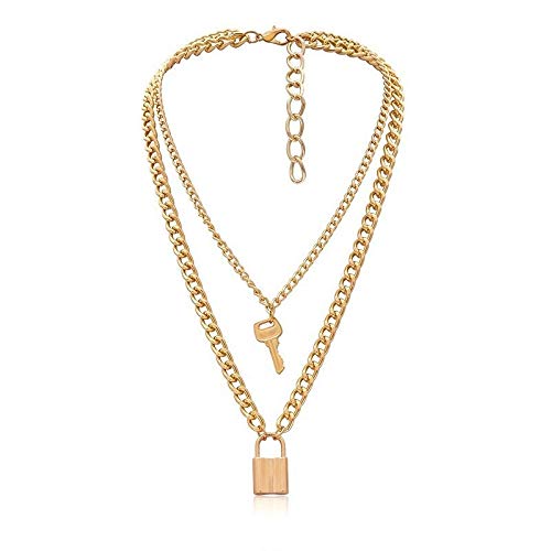See full amazon price history chart for YouBella Valentine Non-Precious Metal Alloy No Gemstone Jewellery Multi Layered Gold Plated Lock and Key Necklace for Women (Gold) YouBella Valentine Non-Precious Metal Alloy No Gemstone Jewellery Multi Layered Gold Plated Lock and Key Necklace for Women (Gold) (B08T6B3DTG) Amazon Price History, Amazon Price Tracker