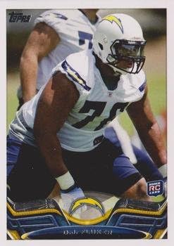 D.J. Fluker Football Card (San Diego Chargers) 2013 Topps #107 Rookie
