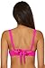 BECCA Color Code - Women's Shirred Underwire Bikini Top, Adjustable, Tie Back, Swimwear Separates for Women, Azalea, Medium