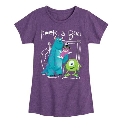 Disney Monsters Inc. - Peek A Boo - Toddler & Youth Girls Short Sleeve Graphic T-Shirt