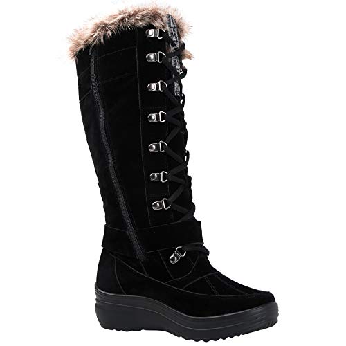Globalwin Women's Knee-High Boots Black Winter Boots For Women 8M #TOP2