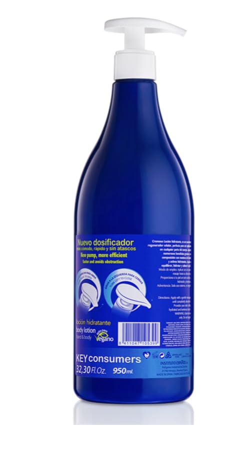 Spanish Cremoso Locion Set of 2- Cremoso Locion Corporal Creamy Moisturizing Lotion 950 ml, 950 ml (Pack of 1) - Image 3