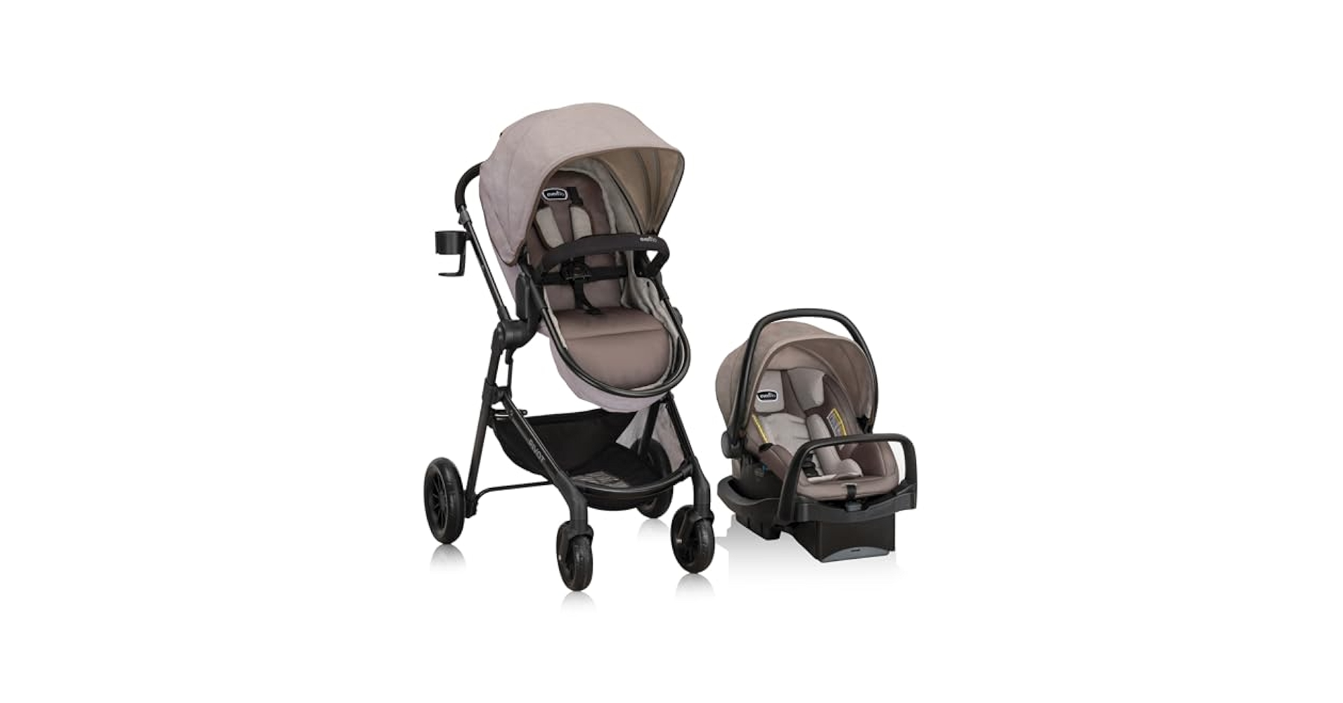 ベビーカー・バギー Evenflo Pivot Modular Travel System Pivot Modular Travel System with LiteMax Infant Car Seat