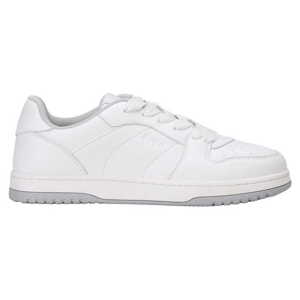 HUGO Women's Hadrian_Tenn_pu Sneaker, White, 5 UK