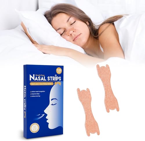 Robofun 120 Pièces Ecarteur Nasal, Nasal Strips, Anti Ronflement Efficace Puissant, Sommeil aide à réduire les ronflements, Soulager un Nez Bouché dû à...