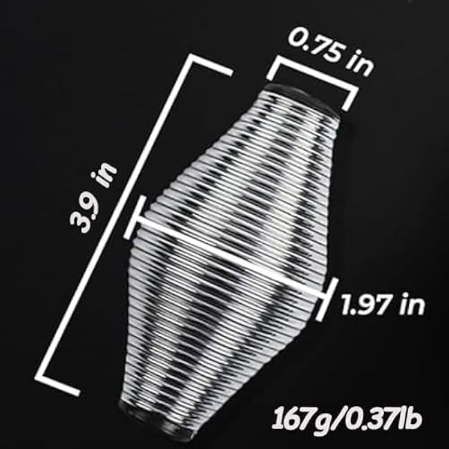 1 Pack Spring Metal Stress Therapy Ball & Hand Squeeze Ball - Fidget & Strength Trainer - Hand Exerciser Grip Strengthener & Squishy Tools for Wrist Rehab, Stress Relief Hand & Finger Therapy Squeeze Ball