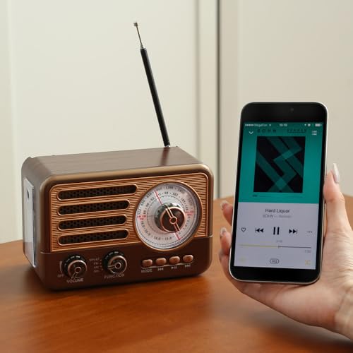 Cason FR22 FM Radio with Bluetooth, Brown - Image 6
