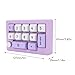 Zyyini 12 Keys Wired Number Keyboard Pad with Knob, 12 RGB LED Backlight Hot Swappable N Key Rollover Fully Programmable Macro OSU Keypad Work/Gaming Mode for PC Laptop (Violet)