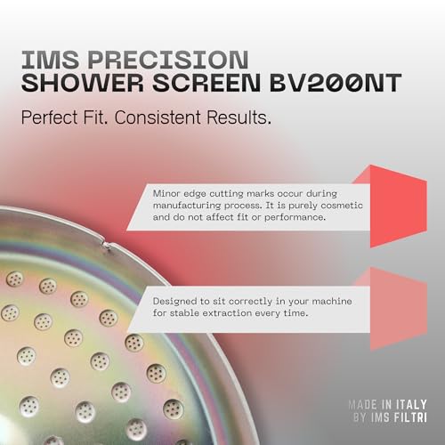 Image of IMS Precision Nanotech Shower Screen compatible with 54mm Breville Sage Espresso machines Express, Bambino, Bambino Plus, Impress, Barista Touch, Infuser, Duo Temp.(BV200NT)