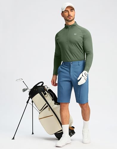 Image of G Gradual Men's Quarter Zip Pullover Running Athletic Shirts Long Sleeve