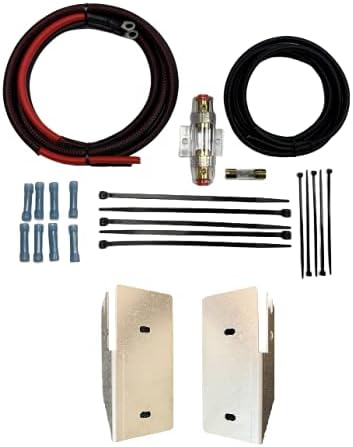 Batwing amplifier mount for Harley batwing (2006-2013) w/ amp wire kit