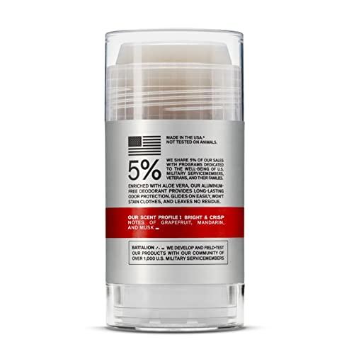 Image of Bravo Sierra Aluminum-Free Mens Deodorant - Antiperspirant for Men, 2-Pack | Natural Ingredients for Long Lasting All-Day Odor & Sweat Protection - Grapefruit & Musk - Vegan, Paraben & Cruelty-Free