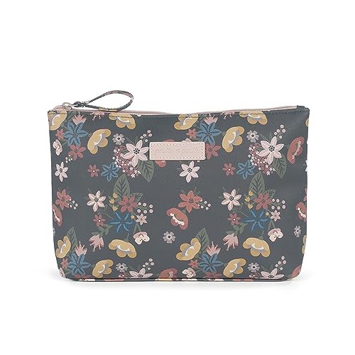 Pasito a pasito. Neceser de Bebé Garden. Bolso Organizador Pequeño para Accesorios de Aseo e Higiene del Bebé. Práctico y Cómodo de Llevar. Color Gris