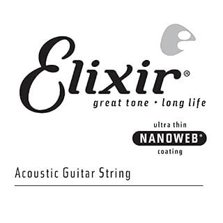 Cordes Elixir® à l’unité en Bronze 80/20 pour guitare acoustique avec revêtement NANOWEB® (.059) - Les Beatles, Paul McCartney, John Lennon, RIngo Starr, George Harrison