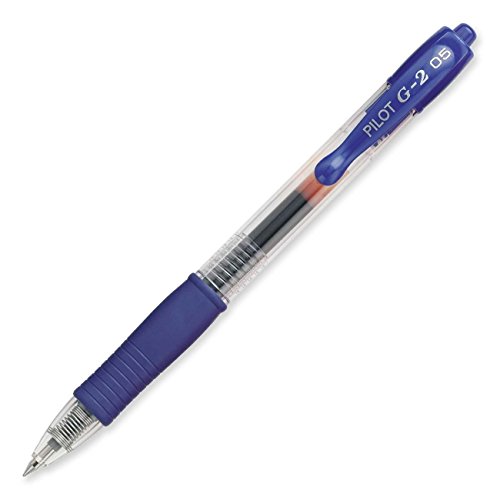 Pilot G2 bolígrafo gel punta fina azul miniatura 2