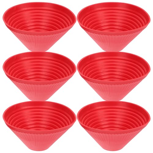Ipetboom Abridor de Botellas de Goma Antideslizante 6 Piezas Agarrador Flexible Resistente al Calor y Desgaste para Abrir Frascos Accesorio Práctico para Cocina y Personas Mayores