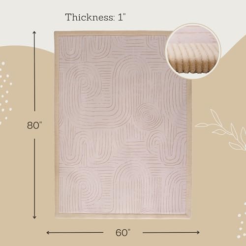 Image of Hakuna Matte CloudSoft Baby Play Mat for Floor 60 inch x 80 inch | Coral Velvet Memory Foam Rug for Crawling & Cozy Play Non-Slip, Water-Resistant, Easy-Care Tummy Time Mat