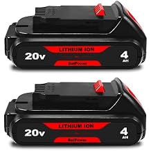 BatPower 2-Pack Replacement Battery Compatible with DeWALT 20V MAX System, 4.0Ah Compact Lithium-Ion Battery for 20 Volt Cordless Power Tools DCB203 DCB201 DCB210 2 Packs