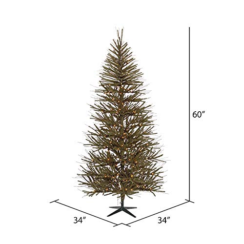 Vickerman 5' Vienna Twig Artificial Prelit Christmas Tree, Clear Dura-Lit Lights, Faux Christmas Tree, Seasonal Indoor Home Decor #TOP2