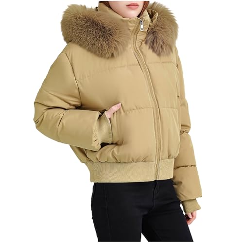 Doudoune courte surdimensionnée pour femme active style urbain chic