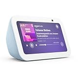 Echo Show 5 (Neueste Generation) | Kompakter smarter Touchscreen zum Steuern deines Smart Homes und mehr | Graublau, mit Alexa+ Early Access