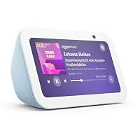 Echo Show 5 (Neueste Generation) | Kompakter smarter Touchscreen zum Steuern deines Smart Homes und mehr | Graublau, mit Alexa+ Early Access – Ansicht 1