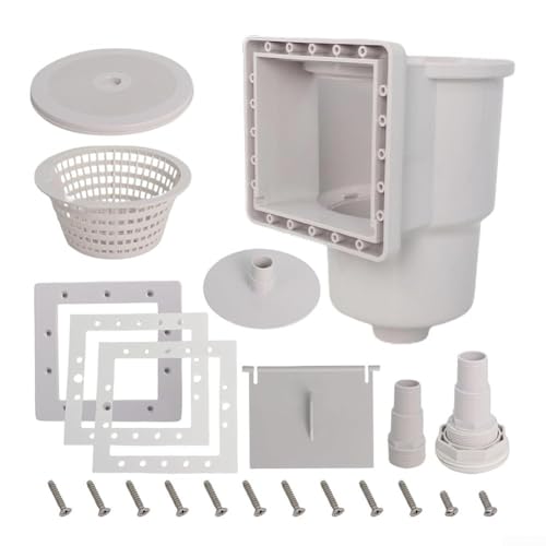 PETSTIBLE Kit skimmer fuori terra, skimmer da parete, 15,2 cm, ricambio SP1091LX skimmer fuori terra