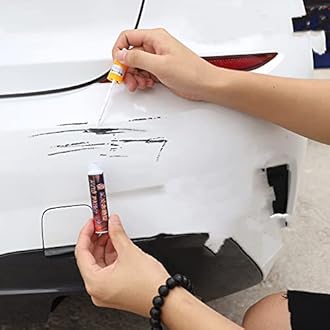 CarCare Pro Mending Scratch Repair Paint Pen - Clear Fix It Pro for Car Scratches (White)