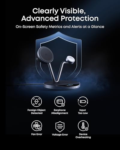 Anker Prime MagSafe Charger 3-in-1 Qi2 25W Wireless Dock Stand Image 8