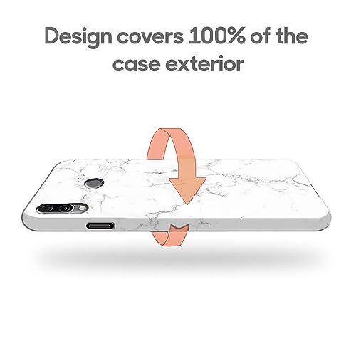 Image of COLORflow Back Cover Compatible with Honor Play | Beautiful White Marble | Designer Printed Hard CASE Bumper Back Cover Compatible with Honor Play