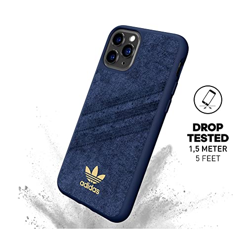 Adidas Originals Collegiate Royal Molded Ultra-Suede Phone Case For Iphone 11 Pro, Drop- And Scratch-Resistant Phone Case #TOP2
