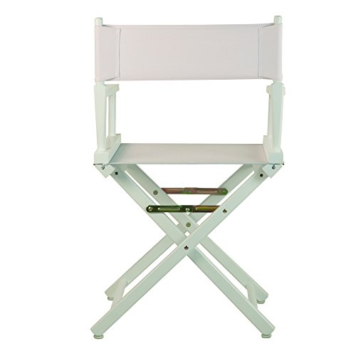 Casual Home 18" Director's Chair White Frame With White Canvas #TOP2