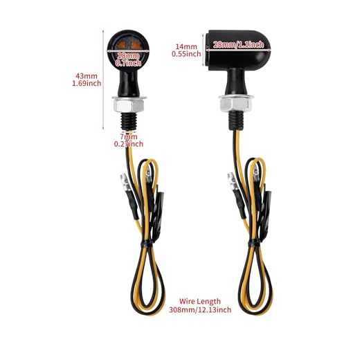 Clignotants de moto LED universels pour réparer une signalisation faible