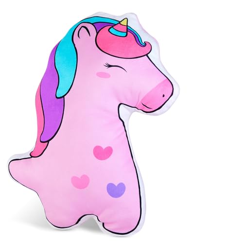 Image of FIODAY Seat Belt Cover Pad for Kids Unicorn Seatbelt Pillow Soft Seat Belt Cover Car Pillow Toddler Travel Seat Strap Pad Neck Support for Girls Boys, Pink Purple
