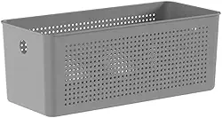 Ou Cesto Organizador Multiuso 6,6L Chumbo Linha Flow