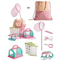ROBOTIME Bug Catcher Kit & Kids Explorer Kit, Butterfly Outdoor Exploration Set, Bug Hunting Set with Magnifying Glass, Bug Viewer, Carry Bag and Accessories, Gift for Boys Girls 3-12