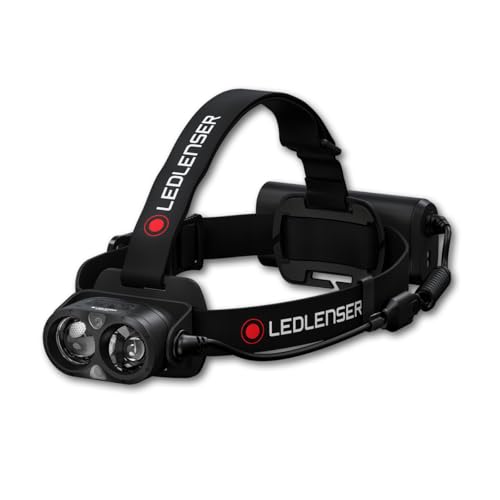 Ledlenser Lampe Frontale LED H19R Core, 3500 lumens, Rechargeable Batterie Lithium, lumière Rouge, étanche IP67, Constant Light, portée de 300m, Fusion...