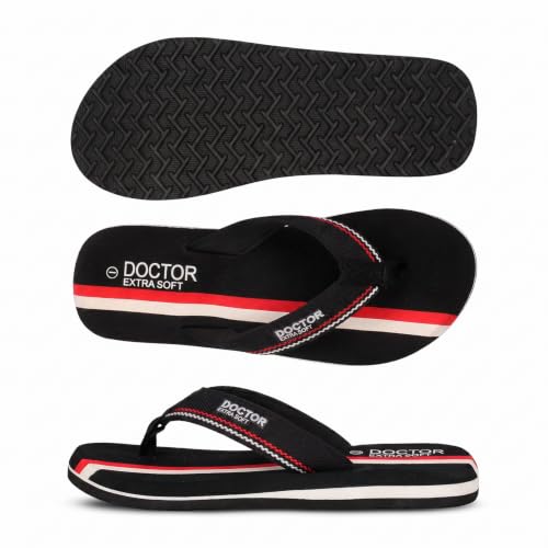 Image of DOCTOR EXTRA SOFT Slipper for Men's | Diabetic & Orthopedic | Lightweight & Comfortable | Soft, Durable & Skid Resistant | Flip-Flop & Slippers for Men's & Boy's D-33