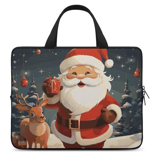 Sac d'ordinateur Père Noël 17 pouces : style festif idéal pour vos voyages d'affaires