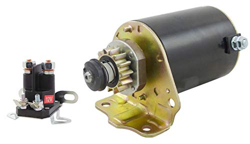 New Premium Starter Compatible with Briggs & Stratton for JD Lawn Tractors Toro Zero Turn, Cub Cadet, New Holland, Scotts 12HP-18HP Replaces 435-300 593934 693551 LG693551 MIA13018 SE501848 BS693551