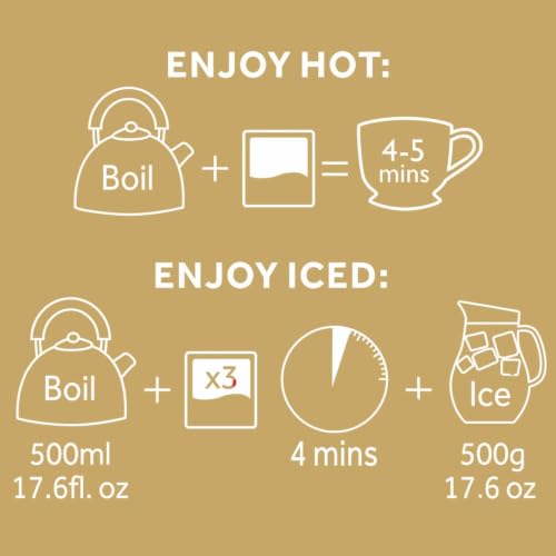 Image of Yorkshire Tea, Gold, Black Tea Bags, 80ct (Pack of 1) | Premium Blend, Rich, Smooth, and Satisfying, Classic British Breakfast Blend | Caffeinated | Enjoy Hot or Iced