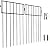 Adavin Black Animal Barrier Fence-10 Pack 12 in(L) X12 in(H) No Dig Garden Decorative Fence 1.5" Gap Rustproof Metal Dig Deterrent Panel Border for Dog Rabbits Ground Stakes Outdoor Patio,Total 10 Ft