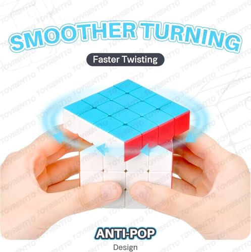 Image of Moyu Meilong 4x4 Speed Cube Smooth Turning Stickerless Puzzle Toy for Beginners and Professionals High Performance 4x4 Cube for Kids and Adults